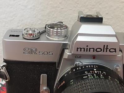 Vintage Minolta SR 505 Film Camera with 2 Extra Lenses Made in