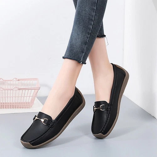Womens Loafers Mocassin Office Work Flat Slip On Shoes Ladies Casual Shoes Size - Bild 42 von 59