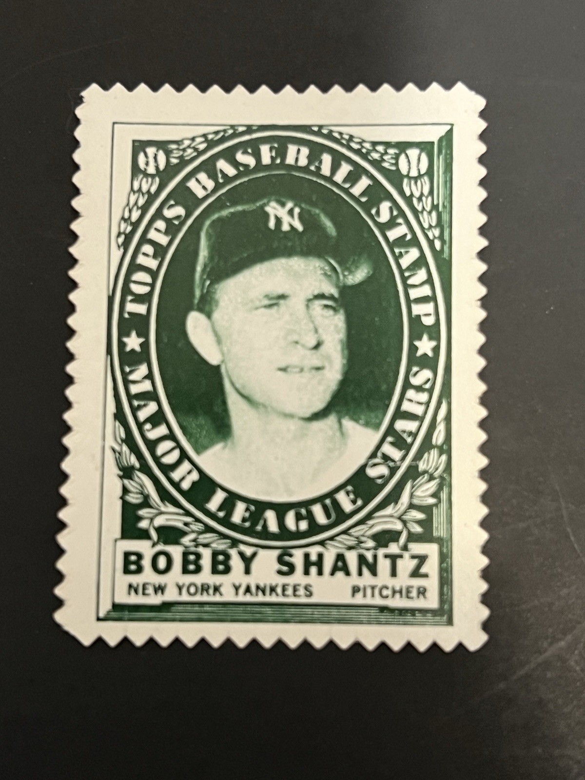 1961 Topps Baseball Stamp  BOBBY SHANTZ  New York Yankees