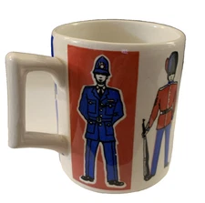 Vintage John Buck Mug English Bobbies Beefeaters made in Great Britain