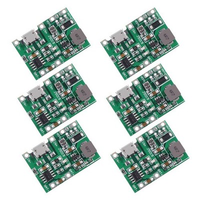AITRIP 6PCS 2A USB 18650 Lithium Li-ion Battery Charger Module MIRO 