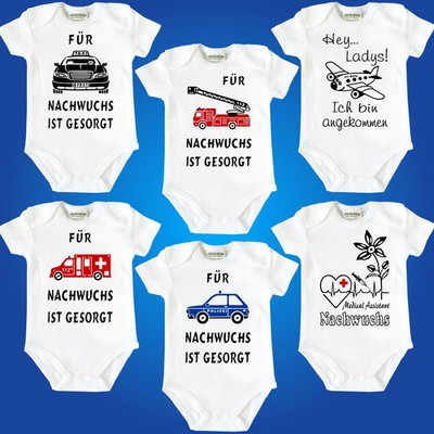 Baby-Body Babybody Feuerwehr Polizei Notarzt Stewardess Pilot Taxi LKW-Fahrer