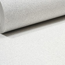 Grey Geometric Pattern Wallpaper Silver Glitter Thick Slight Imperfect Textured