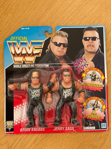 WWF WWE hasbro Nasty boys MOC comes In Graded Case...