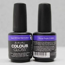 Artistic Colour Gloss - Pin-up Purple - 0.5 oz Soak Off Gel Polish #2100021