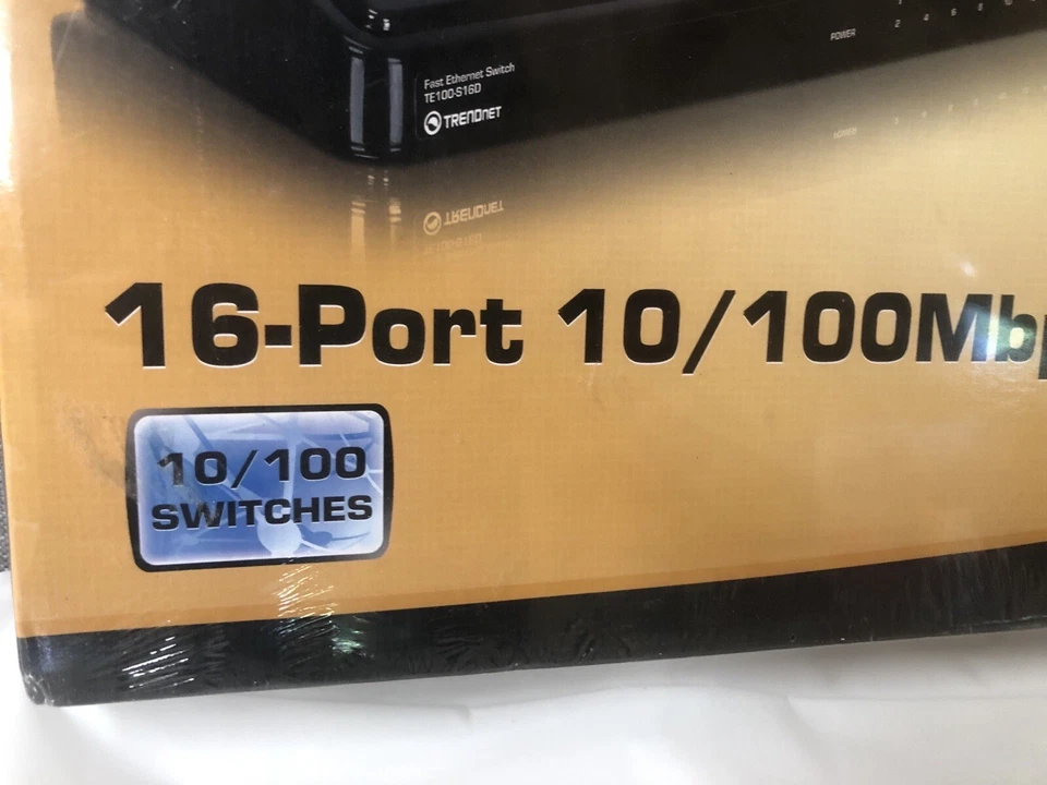TRENDnet 16-Port 10/100Mbps Fast Ethernet Switch SEALED NEW - Image 3 of 4