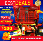 HILTI TE 30-C, L@@K, PREOWNED, DRILLS & CHISELS, FAST SHIP