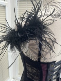 Ann Summers Purple & Black Basque Corset Size 10