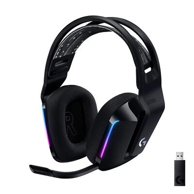 	Logitech G733 Lightspeed Wireless Gaming Headset  Blue VOCE mic technology	