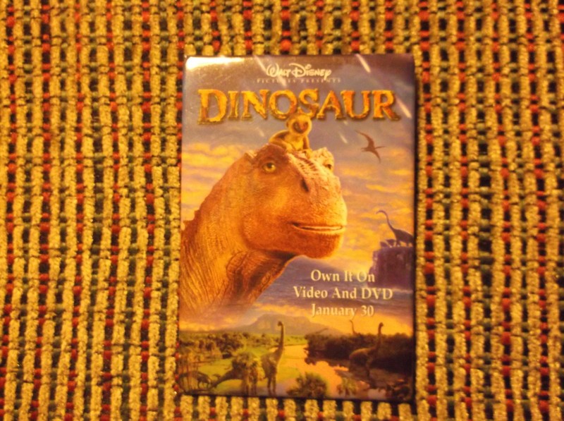 DINOSAUR WALT DISNEY PROMOTIONAL MOVIE DATED PROMO PIN 2" BY 3"