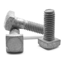 1/4"-20 x 1 1/4" A307 Grade A Square Hd Machine Bolt Hot Dip Galvanized