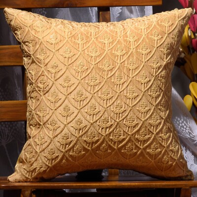 living room decorative pillows for sofa yellow cushion cover designer pillows 2p