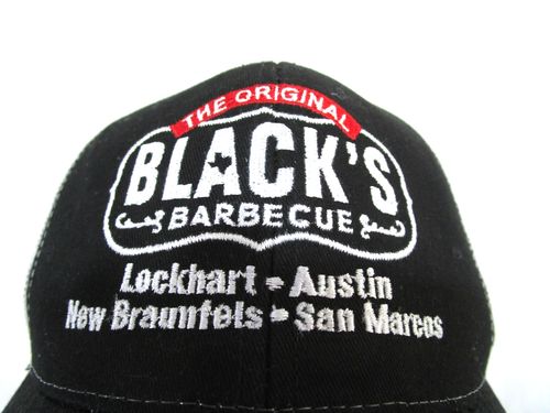 Cappello berretto baseball snapback a rete nero e bianco Blacks Barbecue taglia unica usato in ottime condizioni!! - Foto 3 di 9