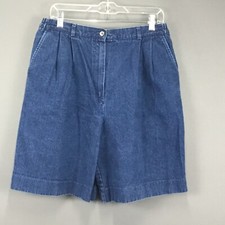 Vintage Pendleton Knockabout Jean Shorts Women 14 Pleated Wide Leg Big and Baggy
