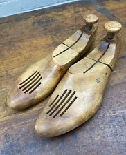Pair Vintage Wood Shoe Stretchers, Working Condition, Wonderful Patina, 12"L Max
