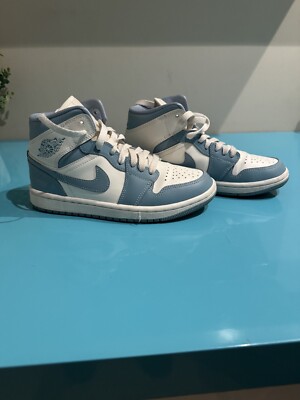 Size 5.5 - Jordan 1 Mid University Blue 195869207605| eBay