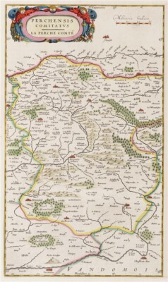 Reproduction De Carte Ancienne De La France - Datée 1663 - Décor