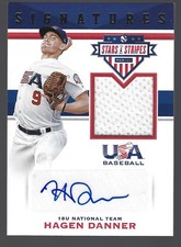 2017 USA Stars & Stripes Material Signatures #27 Hagen Danner 284/299 