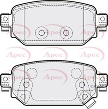 Image of Apec Brake Pads Rear R90 BAY02643ZA D2Y12643Z 5028906127114 PAD2241