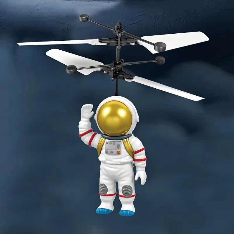 Astronaut-Themed Illuminated Flying Craft Toy - Cool Glowing Sensor-Controlled H - Image 2 of 4