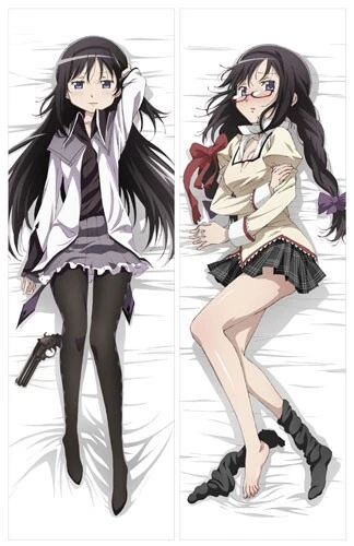 NEW Puella Magi Madoka Magica Homura Akemi Body Pillow Cover Official Japan