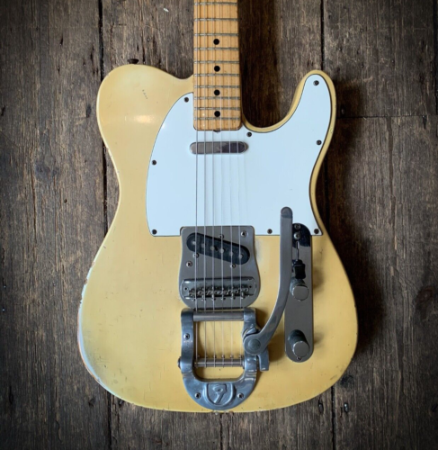 1972 Telecaster in blonde finish with a fitted Fender Bigsby bridge - Afbeelding 1 van 13