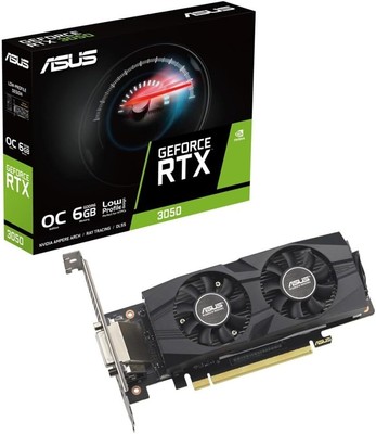 ASUS GeForce RTX 3050 LP BRK OC Edition 6GB GDDR6 Video Card RTX3050-O6G-LP-BRK