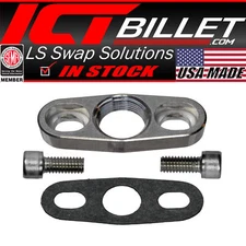 ICT Billet GT15-GT35 Billet Turbo Oil Return Drain Flange T3 1/2npt Outlet