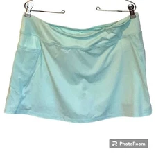 Head Crosscourt Panel Tennis Skirt Skort Island Paradise Mint Green Size XL NWOT