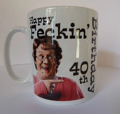 Mrs Browns Boys Birthday Mug Gift Idea 30th 40th 50th 60th etc. Personalised