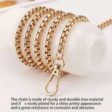 DIY Purse Metal Chain Strap Handle Shoulder Crossbody Bag Handbag Replacement US