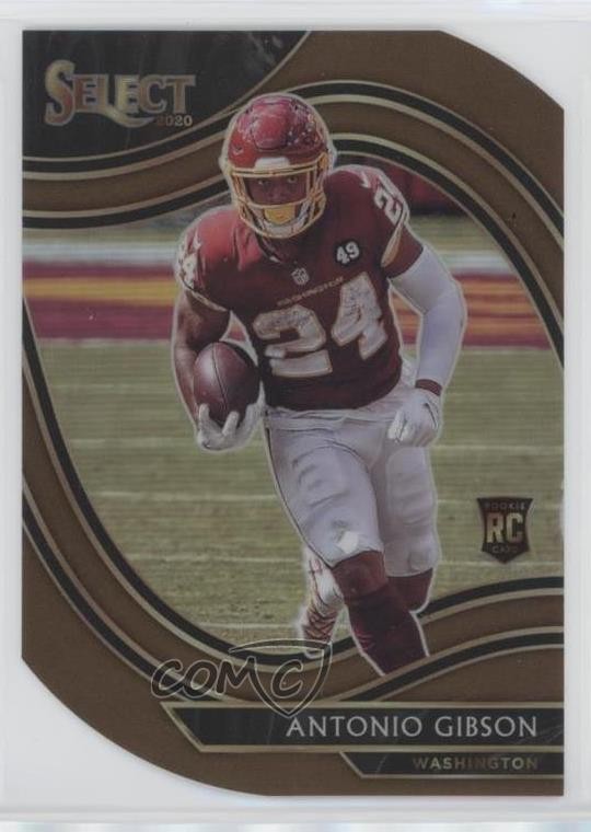2020 Select Field Level Copper Prizm Die-Cut /355 Antonio Gibson #372 Rookie RC
