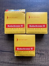 Lot 3 - Kodachrome II Color Movie Film For Double 8mm Roll Cameras 25 Ft K459