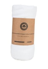 Organic Cotton Swaddle Blanket for Newborn - 47"x47"00 Organic, Toxic 1 White