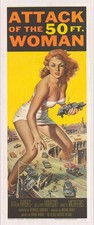 Attack of the 50 Ft. Woman 1958 Movie Poster Allison Hayes Sci-Fi Wall Art Print