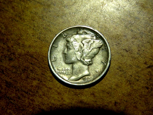 High Grade AU Better Date Problem FREE 1926-D Mercury Silver Dime DF3