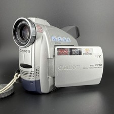 Canon ZR60 MiniDV Video Camcorder Silver 360x Digital Zoom Compact - For Parts