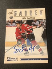 2012-13 Panini Classics Signatures Stu Barnes #130 2012-13  Autographs AUTO