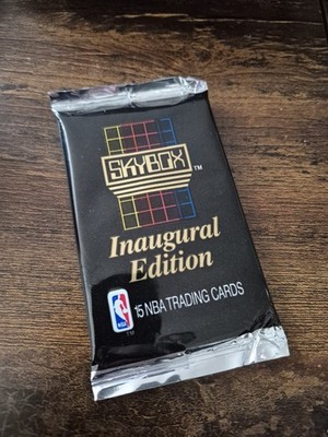 Skybox 1990-91 Inaugural Edition NBA Basketball Series 1 Card Pack, Unopened