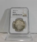 EXQUISITE FIELDS!  1881-CC  MORGAN Silver Dollar, NGC MS-64!