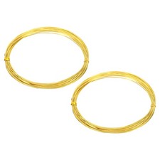 Half Hard Brass Wire, 2Pcs 23Gauge/0.6mm Diameter 10m/32.8ft Craft Wire