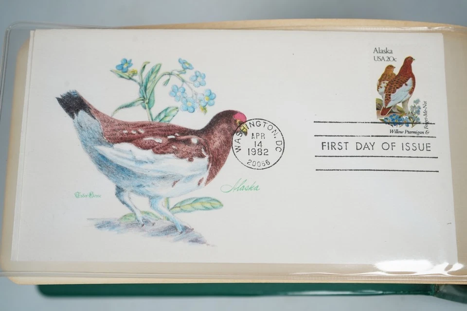 US 1982 TUDOR HOUSE UNSEALED UNADDRESSED STATE BIRDS SET FDCS FIRST DAY COVERS - Image 3 of 4