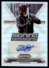 2021 Panini Prizm Signatures Sessions Jairo Pomares Auto San Francisco Giants