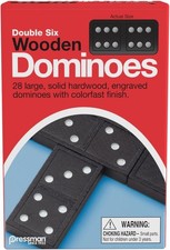 Educational  Classic Wooden Dominoes - 28 High-Quality Hardwood Pieces 