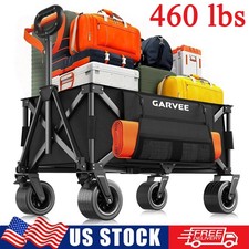 460 lbs Collapsible Folding Wagon Cart Outdoo...
