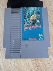 VTG 1987 3 Screw NES Nintendo Game "Super Pitfall" w/Sleeve & Player's Guide