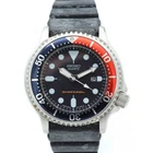 Vtg Unisex Seiko "Pepsi" Diver Stainless 34.5mm Rotating Bezel Date W-89