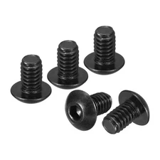 #8-32x1/4" Button Head Socket Cap Screws 30Pack 304 Stainless Steel Black