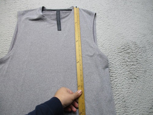 Lululemon Tank Top Herren XL grau Metal Vent Tech ärmellos Laufen Gym Sport - Bild 3 von 12