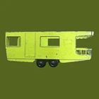 Matchbox Lesney No 23 Trailer Caravan Yellow Diecast 1965 Made in England